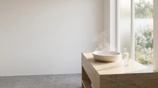 Vision contemplative d'une approche minimaliste de la beauté et du bien-être