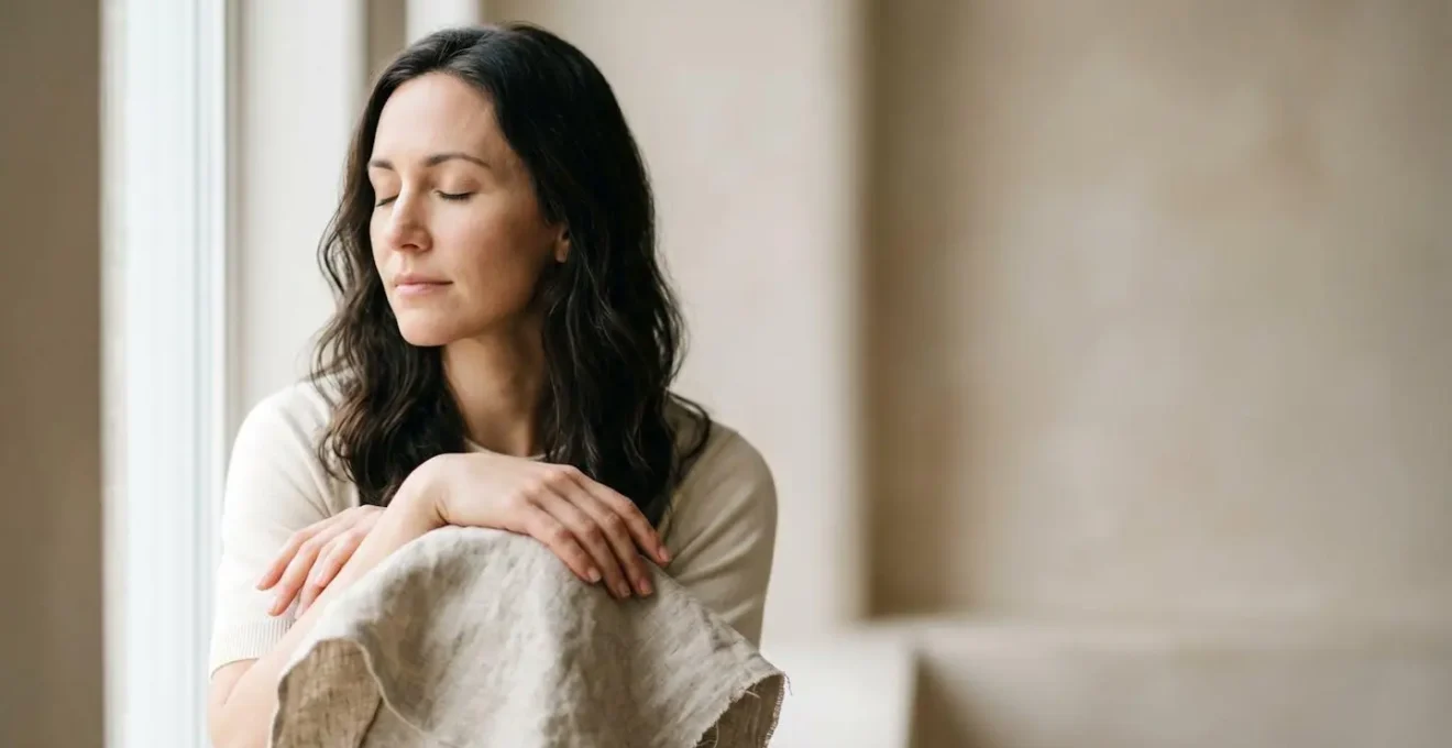 Une personne dans un moment de calme intérieur, métaphore visuelle de la méditation pour un esprit agité